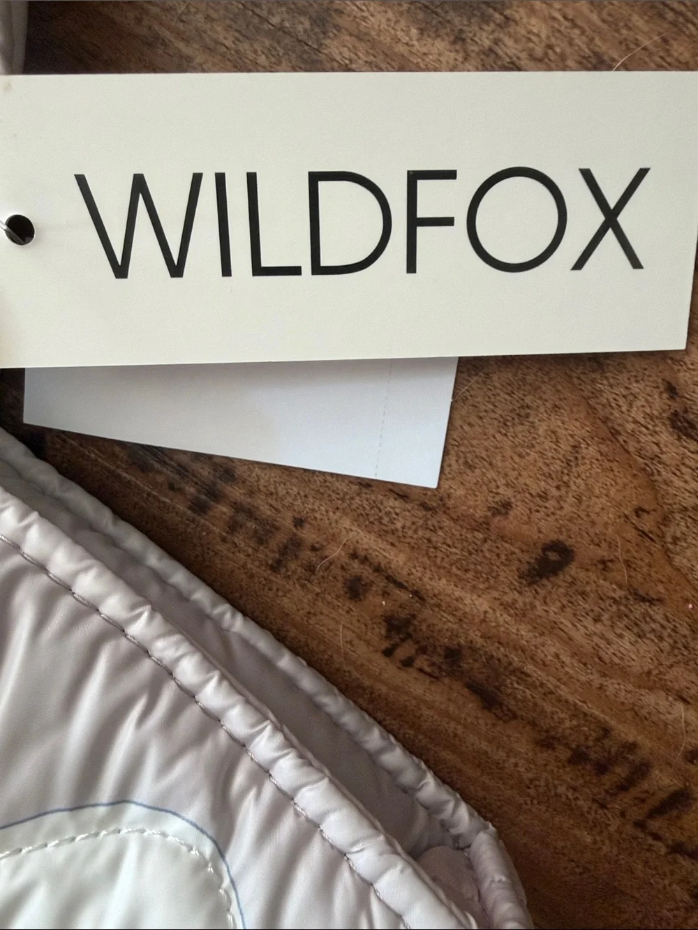 WILDFOX blush pink quilted tote with white lip appliqués New in bag